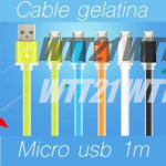 cable micro USB 1m gelatina.